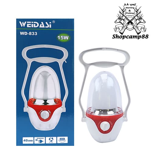 چراغ فانوسی شارژی ویداسی مدل WD-833 — تصویر ۱۱