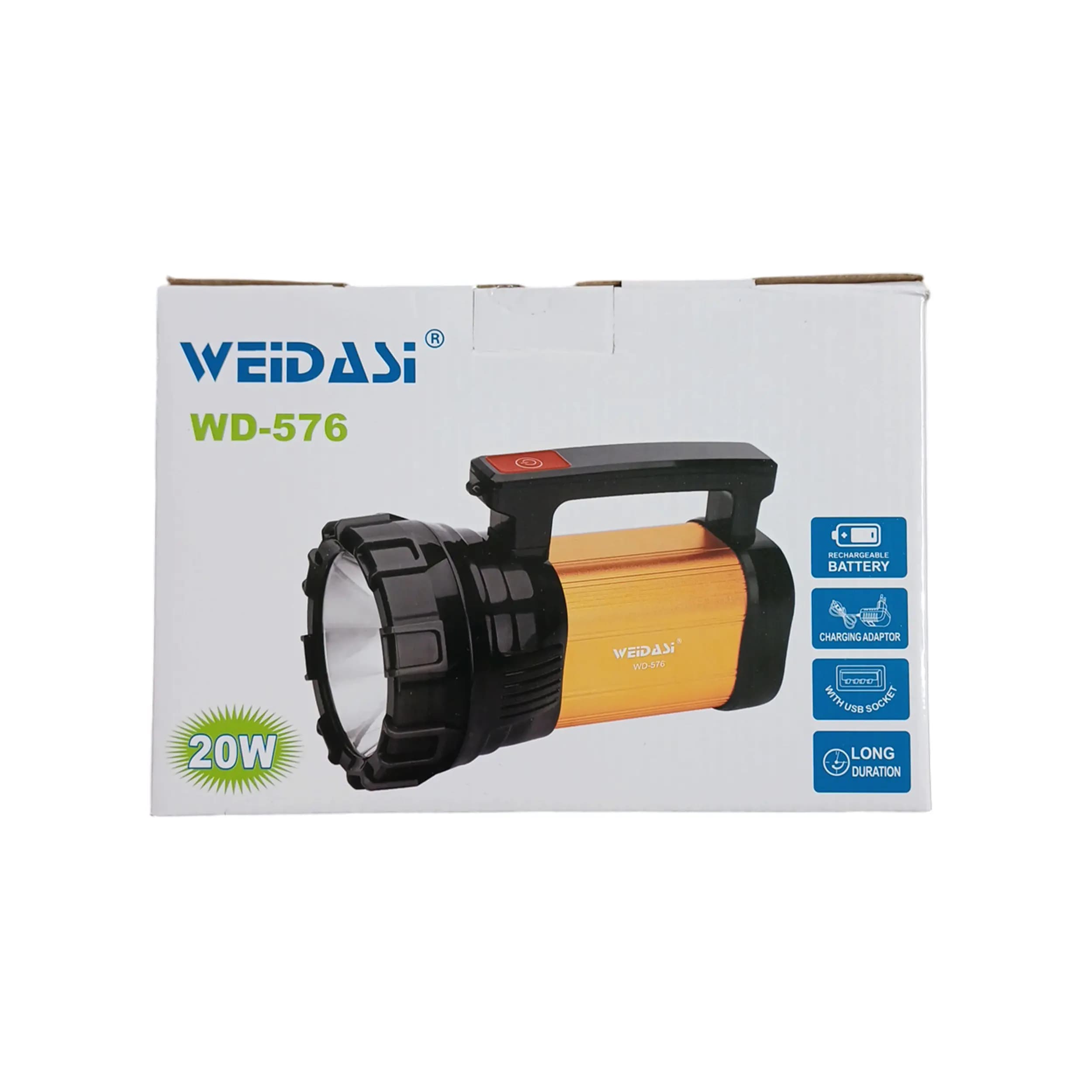 چراغ قوه شارژی ویداسی مدل WD-576