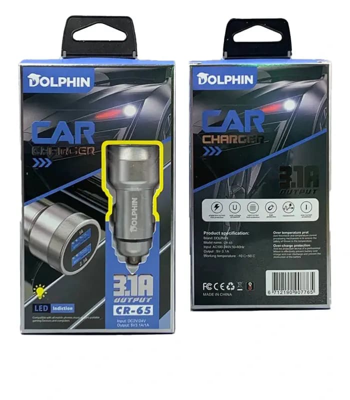 شارژر فندکی دلفین مدل CR65