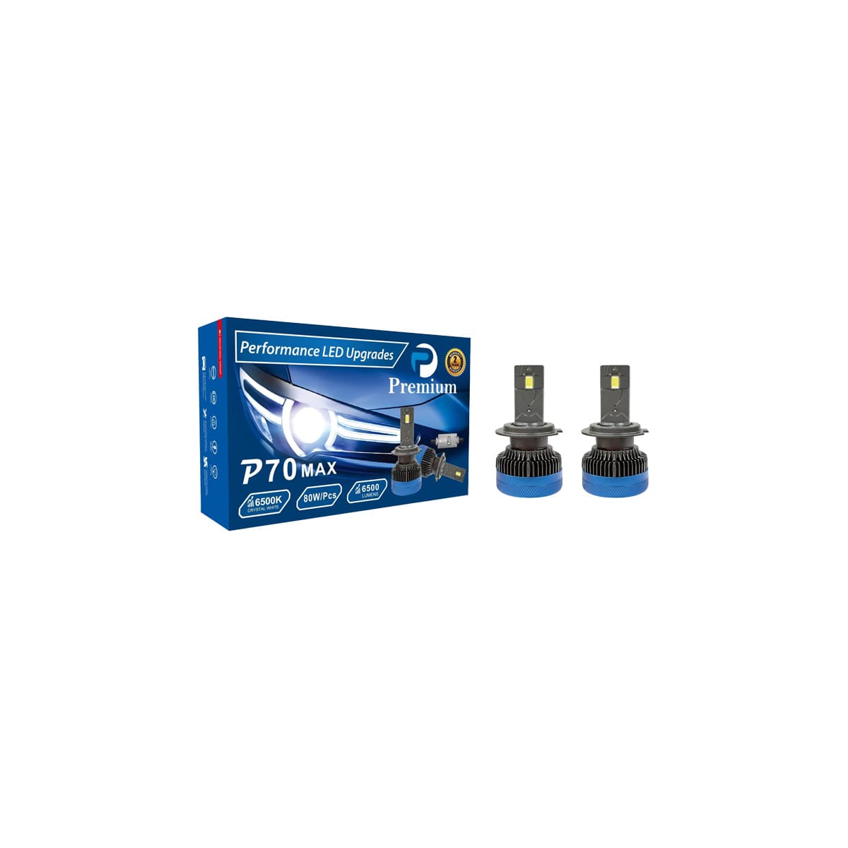 لامپ هدلایت پرمیوم P70Max پایه H4
