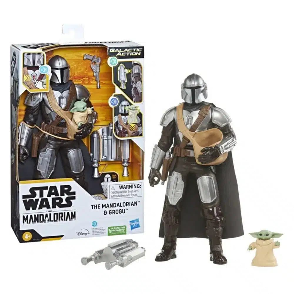 اکشن فیگور مندلورین و گروگو مدل Action Figure Star Wars Mando and Grogu — تصویر ۳