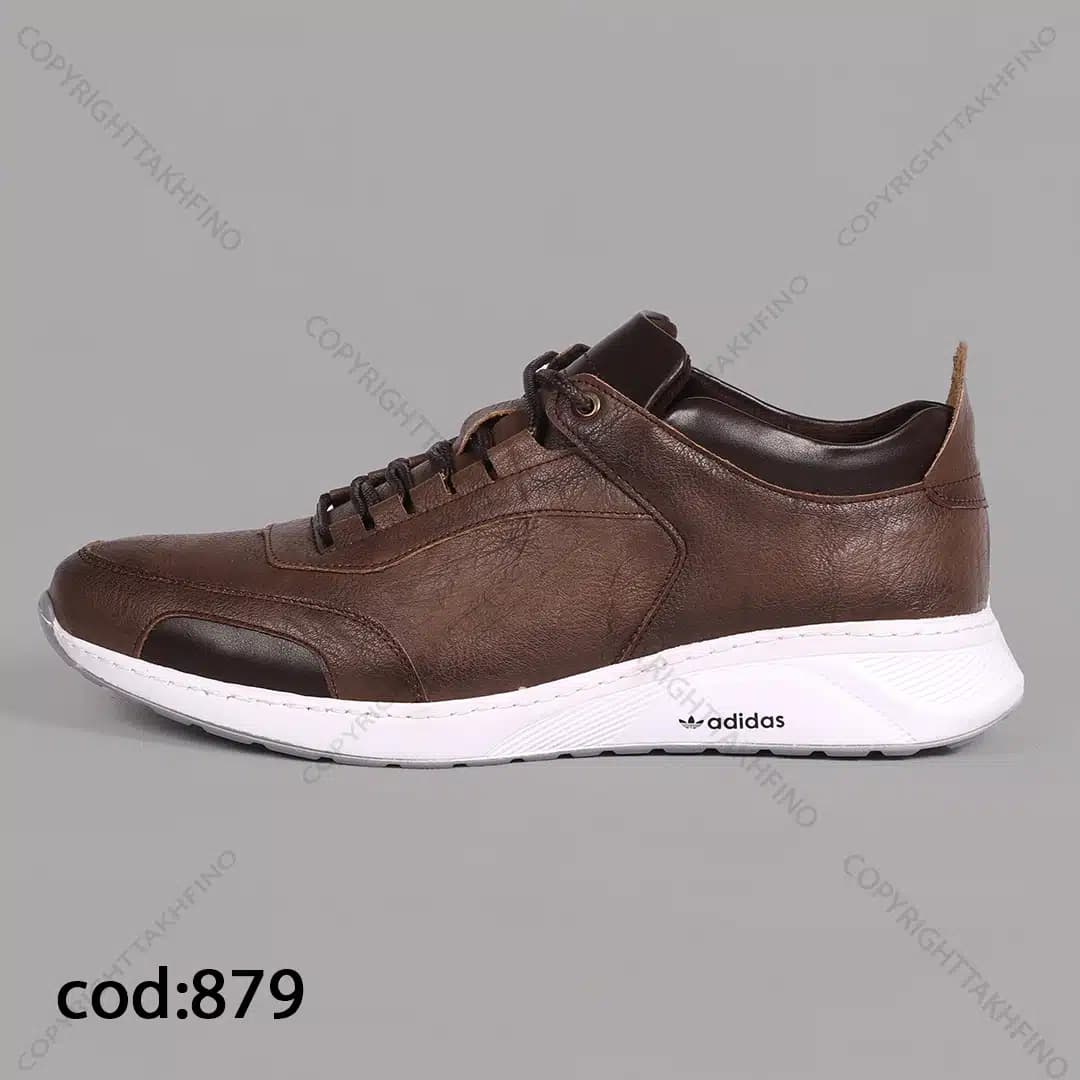 کتونی قهوه ای چرم سوگو – کد 879 (Tc16) — تصویر ۲