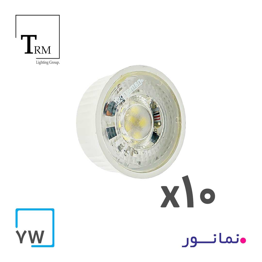پک 10تایی لامپ هالوژن 7 وات MR16 نمانور