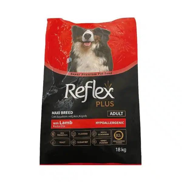 غذای سگ نژاد بزرگ رفلکس پلاس طعم بره Reflex Plus Large Breed Lamb وزن 18 کیلوگرم