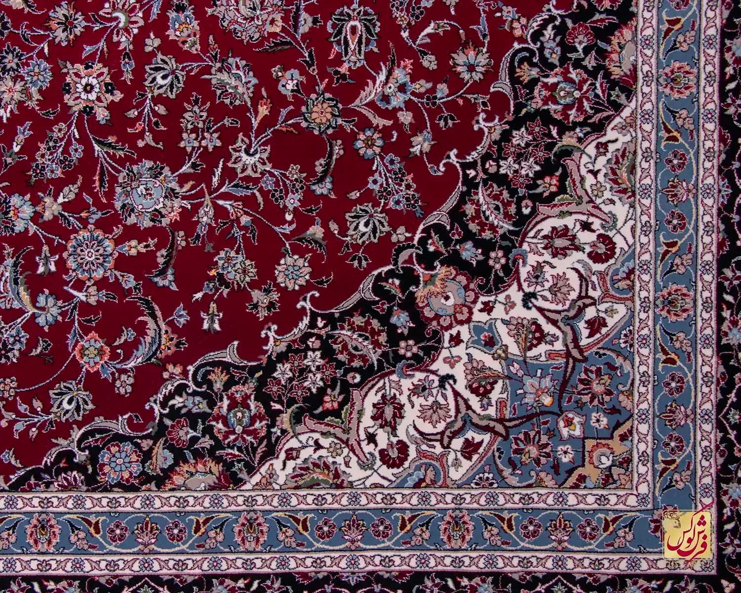 فرش کلاسیک 1262 لاکی — تصویر ۵