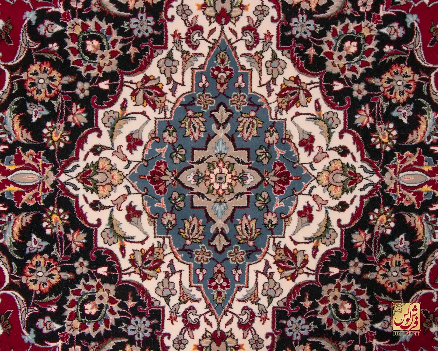 فرش کلاسیک 1262 لاکی — تصویر ۹
