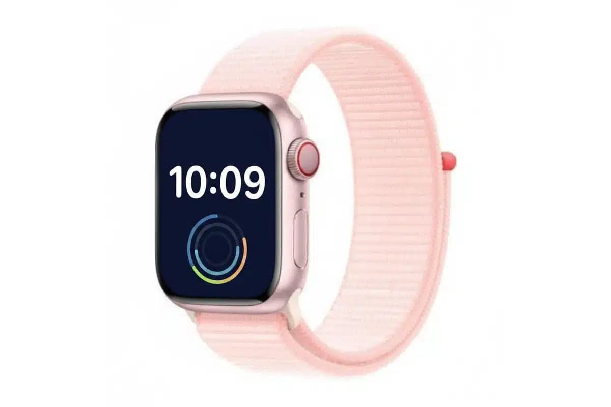 اپل واچ دست دوم سری 9 آلومینیوم رنگ Pink با بند Sport Loop – سایز 41 میلی‌متر