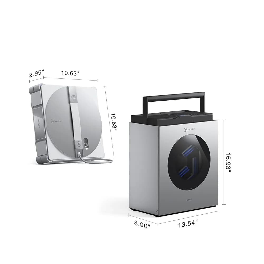شیشه شور رباتیک هوشمند برند اکووکس مدل Winbot W3 Omni رنگ خاکستری — تصویر ۴