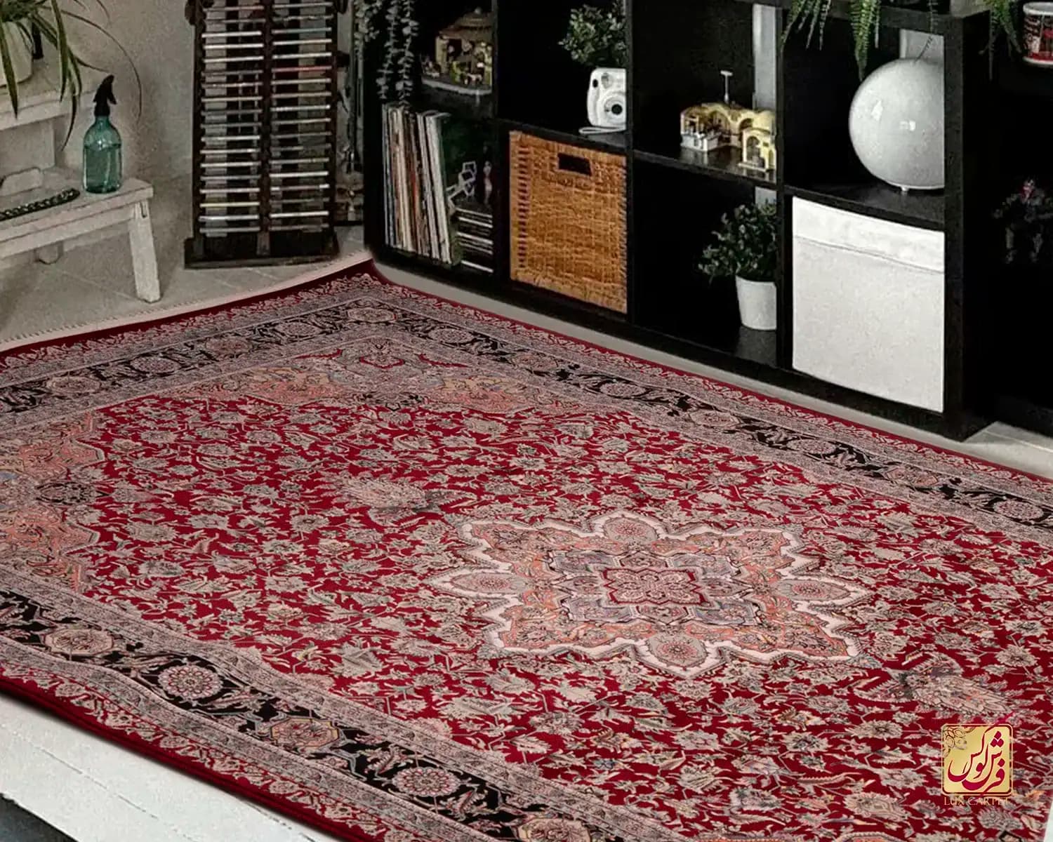 فرش کلاسیک 1255 لاکی — تصویر ۳