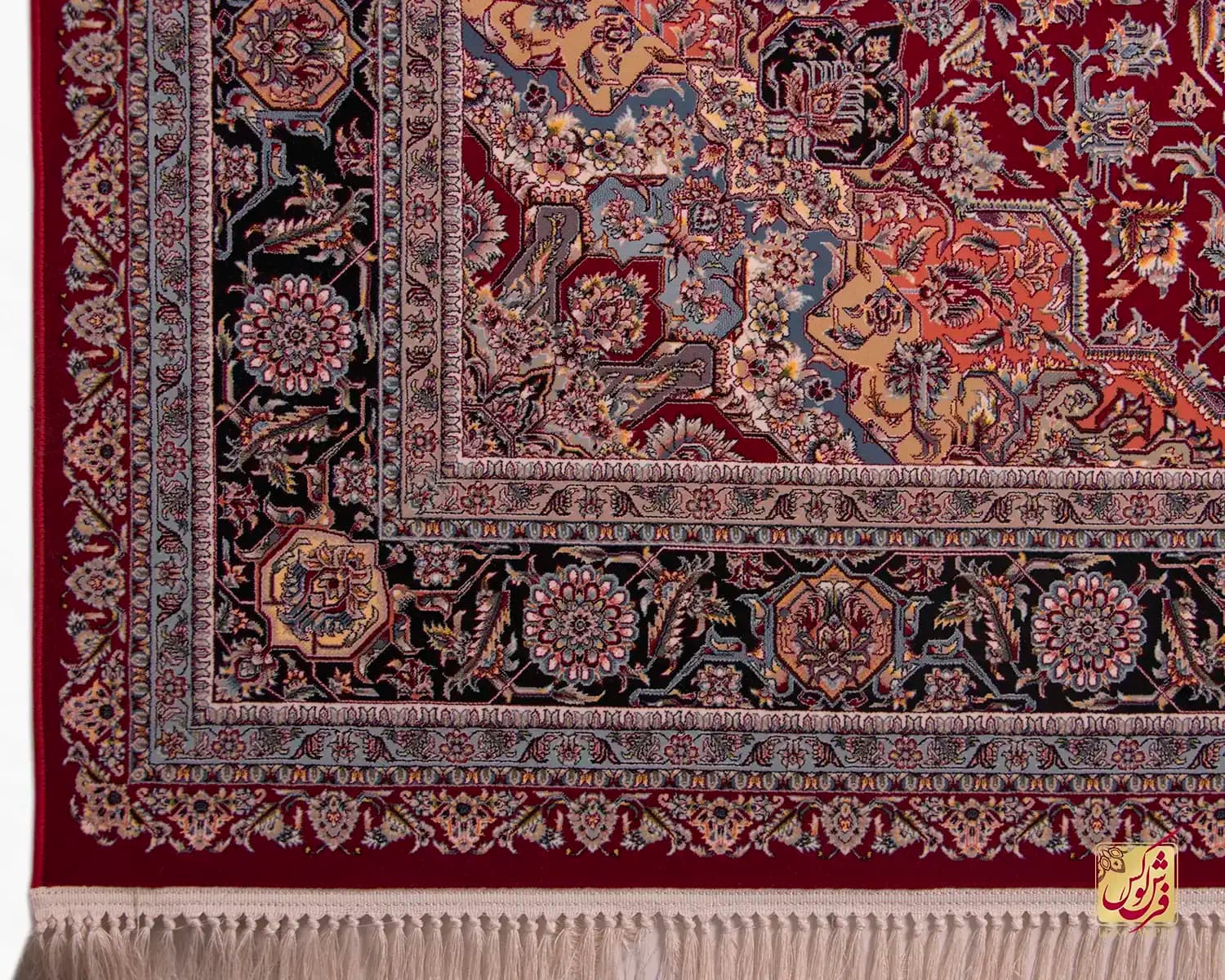 فرش کلاسیک 1255 لاکی — تصویر ۷