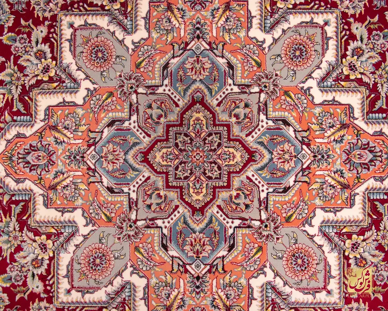 فرش کلاسیک 1255 لاکی — تصویر ۴