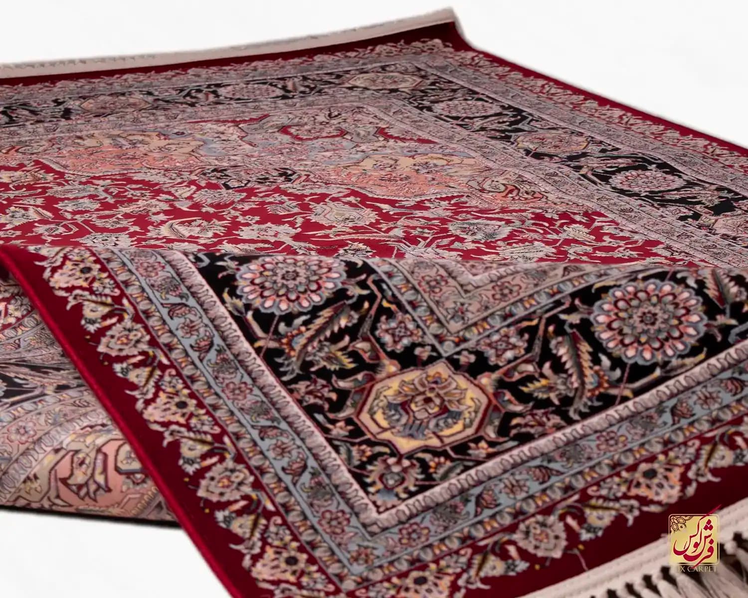 فرش کلاسیک 1255 لاکی — تصویر ۲