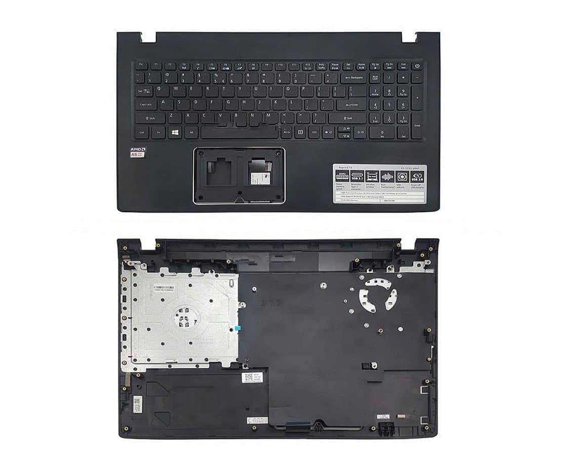 کیبورد لپ تاپ ایسر Keyboard Laptop Acer Aspire E5-532 با قاب C مشکی