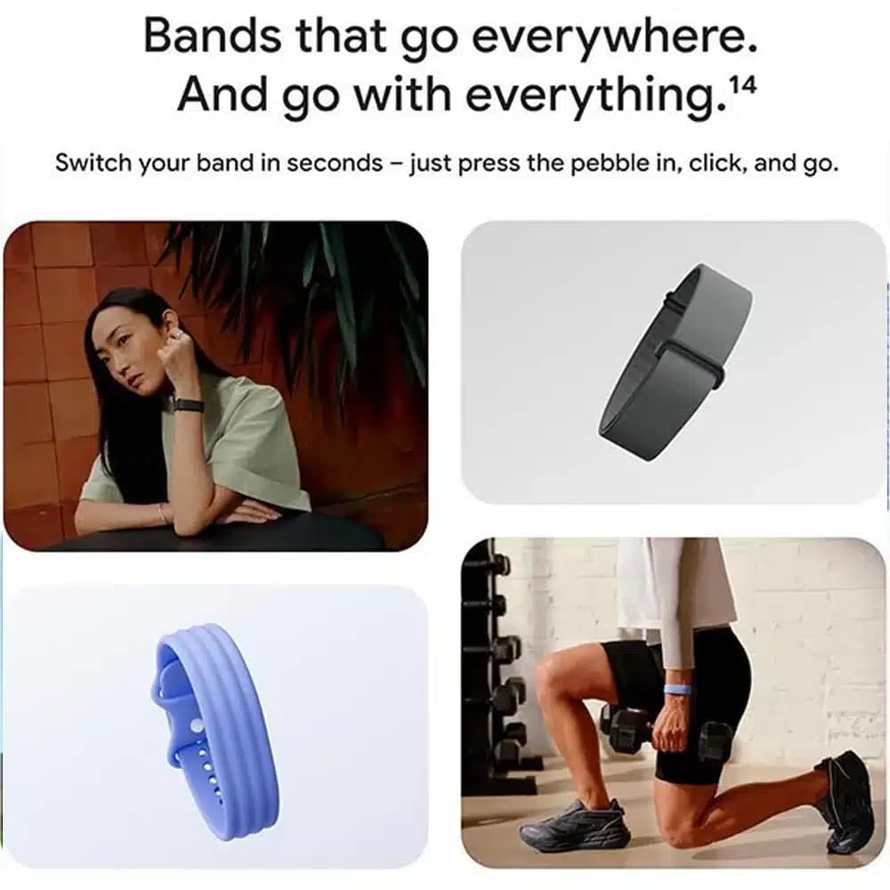 دستبند هوشمند ورزشی فیت بیت گوگل مدل Google Fitbit Air رنگ بنفش — تصویر ۵