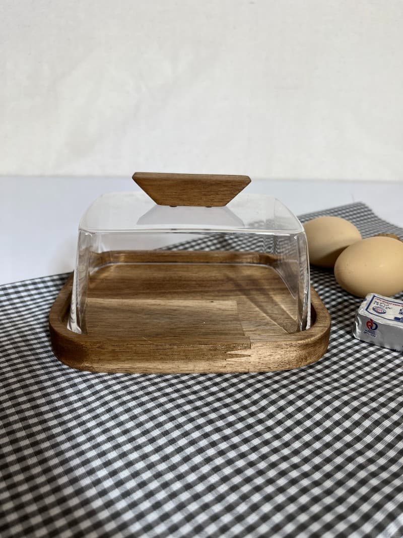 کره خوری چوب مستطیل آکاسیا18س یاک