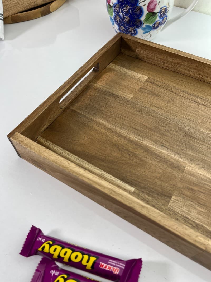 سینی چوب یاکاآکاسیا40*30 — تصویر ۶
