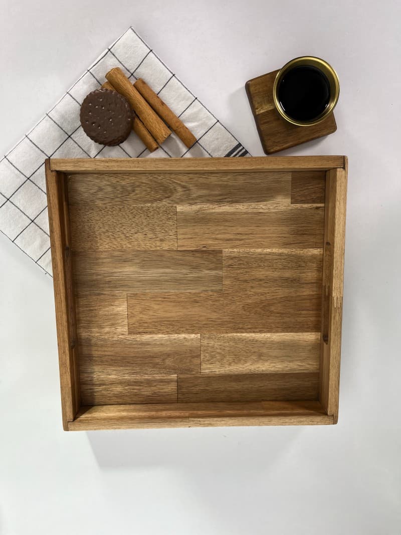 سینی چوبی مربع 30*30 یاکا