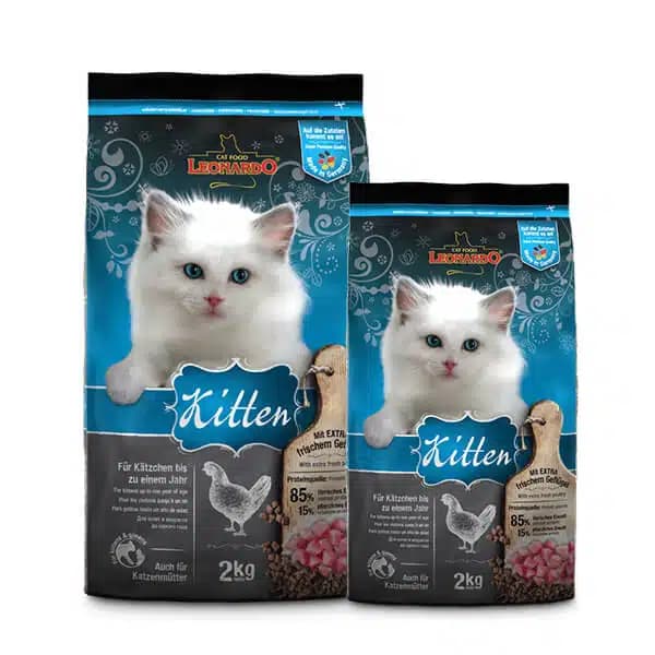 غذای گربه لئوناردو کیتن با طعم مرغ leonardo kitten وزن 7.5 کیلوگرم