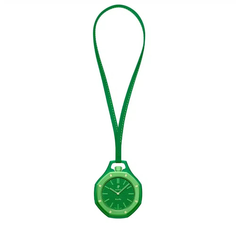 ساعت سواچ x آدومارس پیگه مدل Swatch x Audemars Piguet Royal Pop – GREEN EIGHT به همراه بند سیلیکونی — تصویر ۲
