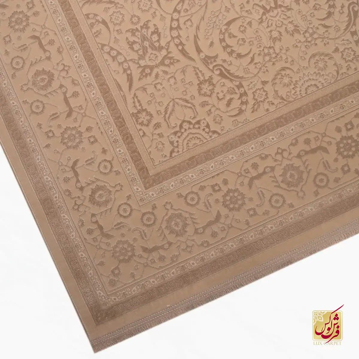 فرش وینتیج 3040 کرم نسکافه‌ای — تصویر ۴