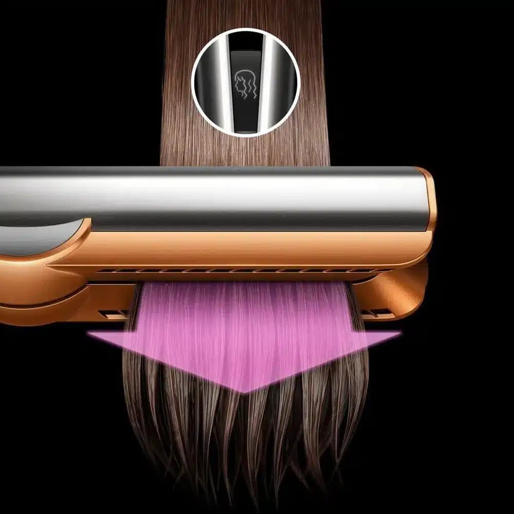 سشوار و صاف کننده مو دایسون مدل Dyson Airstrait HT01 Ceramic apricot/Topaz (نارنجی) — تصویر ۶