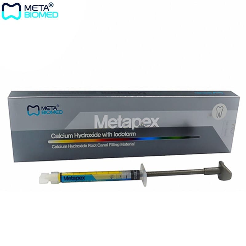 کلسیم هیدروکساید سرنگی به همراه ید متاپکس Calcium Hydroxide Paste Metapex — تصویر ۲