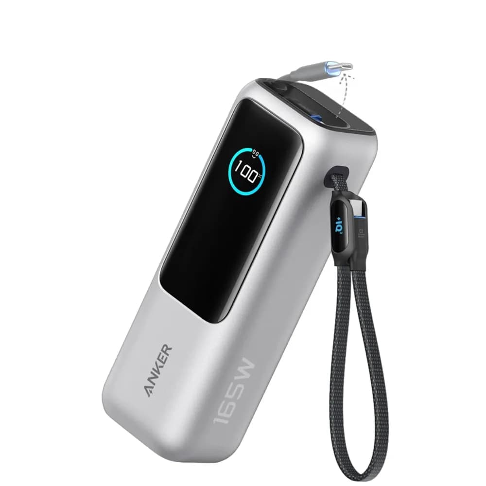 پاور بانک انکر 25000 میلی آمپر 165 وات مدل Anker A1695 Zolo PowerBank 25K رنگ نقره ای
