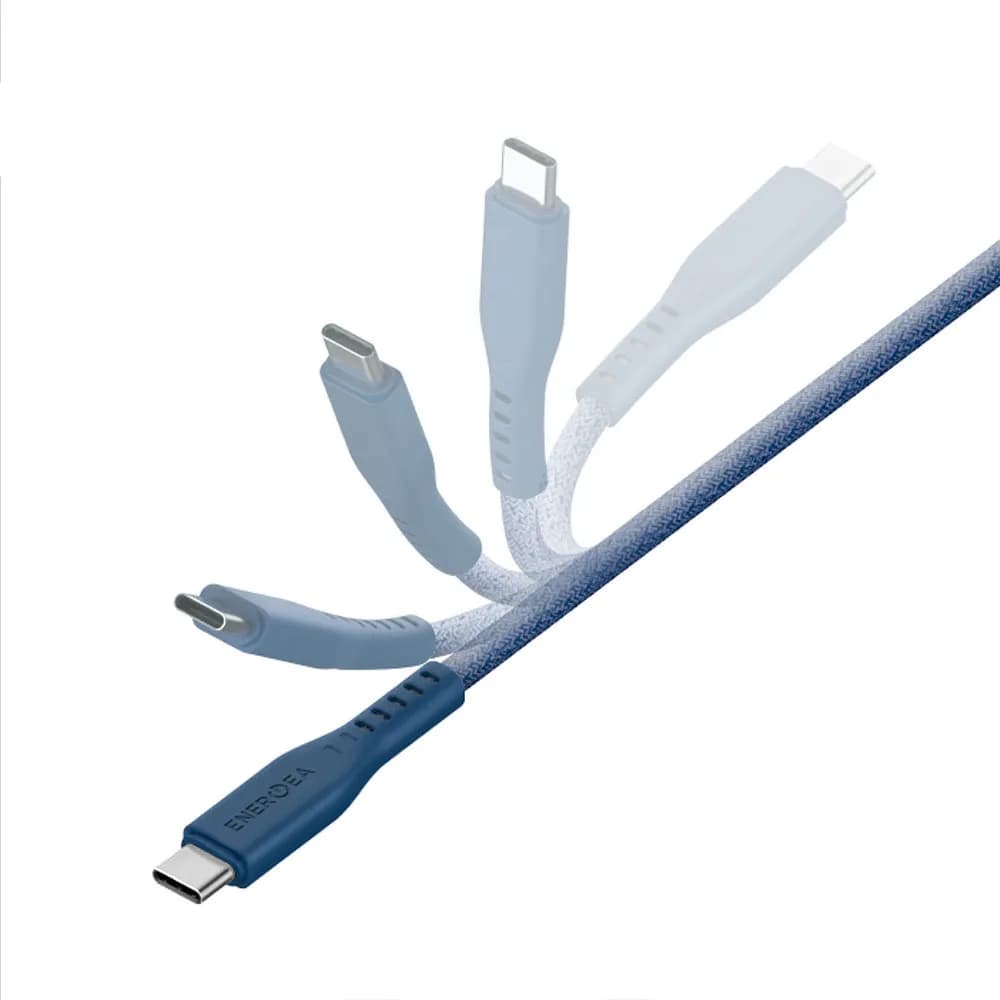 کابل شارژ USB-C به USB-C انرژیا مدل Energea Flow طول 1.5 متر رنگ آبی — تصویر ۴