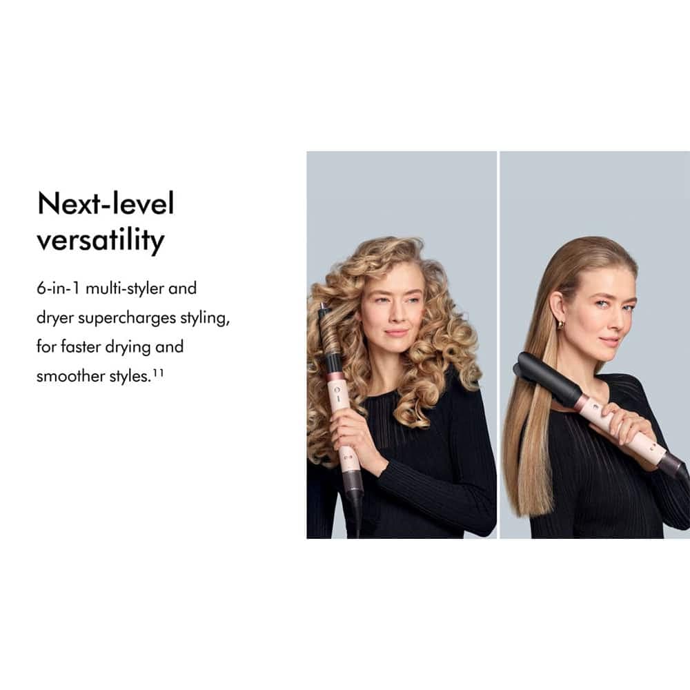 حالت دهنده مو دایسون Dyson Airwrap HS09 Co-anda2x™ multi-styler and dryer Straight+Wavy (Red Velvet) – (زرشکی/طلایی) — تصویر ۳