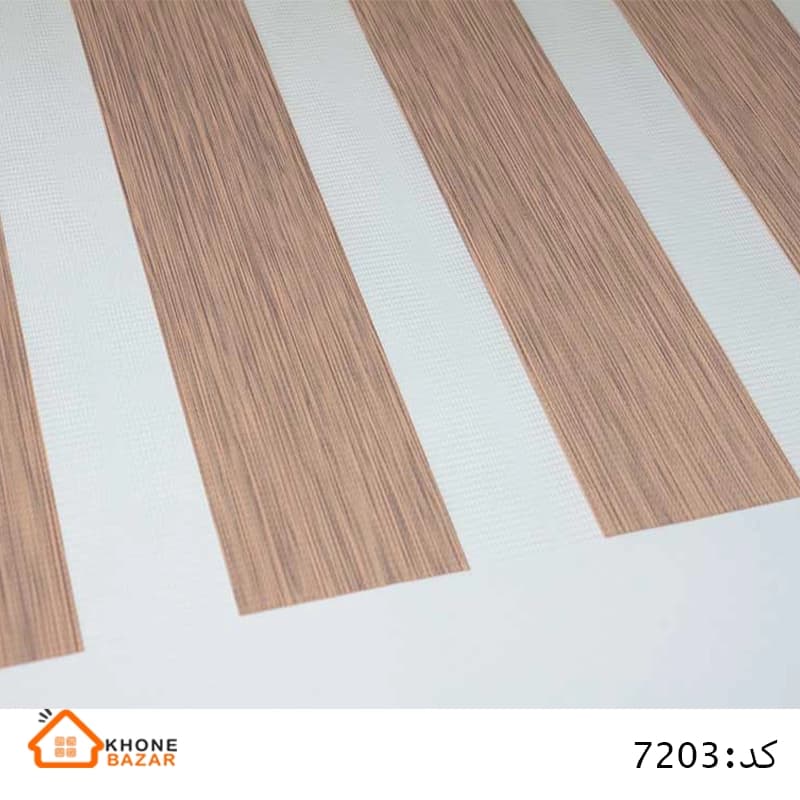 پرده زبرا – طرح چوب – کد 7203