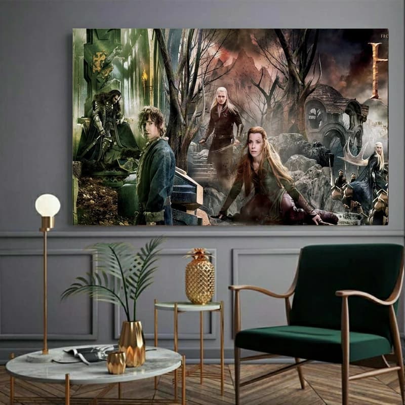 تابلو شاسی طرح فیلم ارباب حلقه ها HOBBIT مدل SDT536 — تصویر ۲