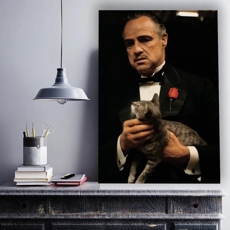 تابلو شاسی گالری استاربوی طرح مارلون براندو مدل فیلم The Godfather 01