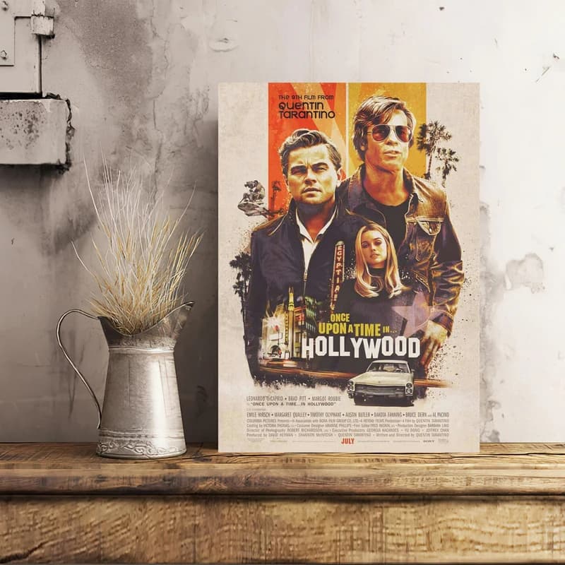 تابلو شاسی مدل پوستر فیلم روزی روزگاری در هالیوود Once Upon a Time in Hollywood کد FMO71 — تصویر ۲
