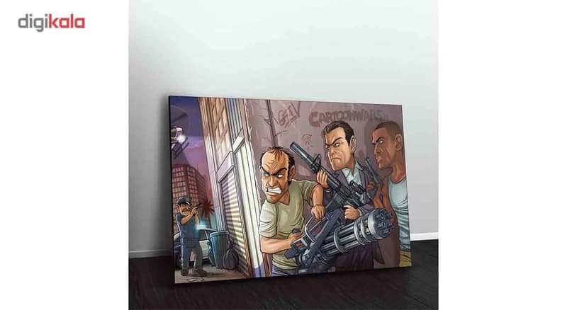 تابلو شاسی ونسونی طرح GTA V Comic سایز 30×40 — تصویر ۳