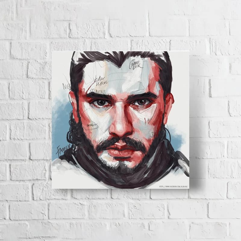 تابلو شاسی مدل جان اسنو گیم اف ترونز (Game of Thrones) کد FMO97 — تصویر ۲