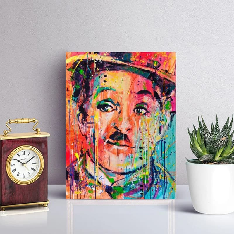 تابلو شاسی مدل چارلی چاپلین (Charlie Chaplin) کد FMO34