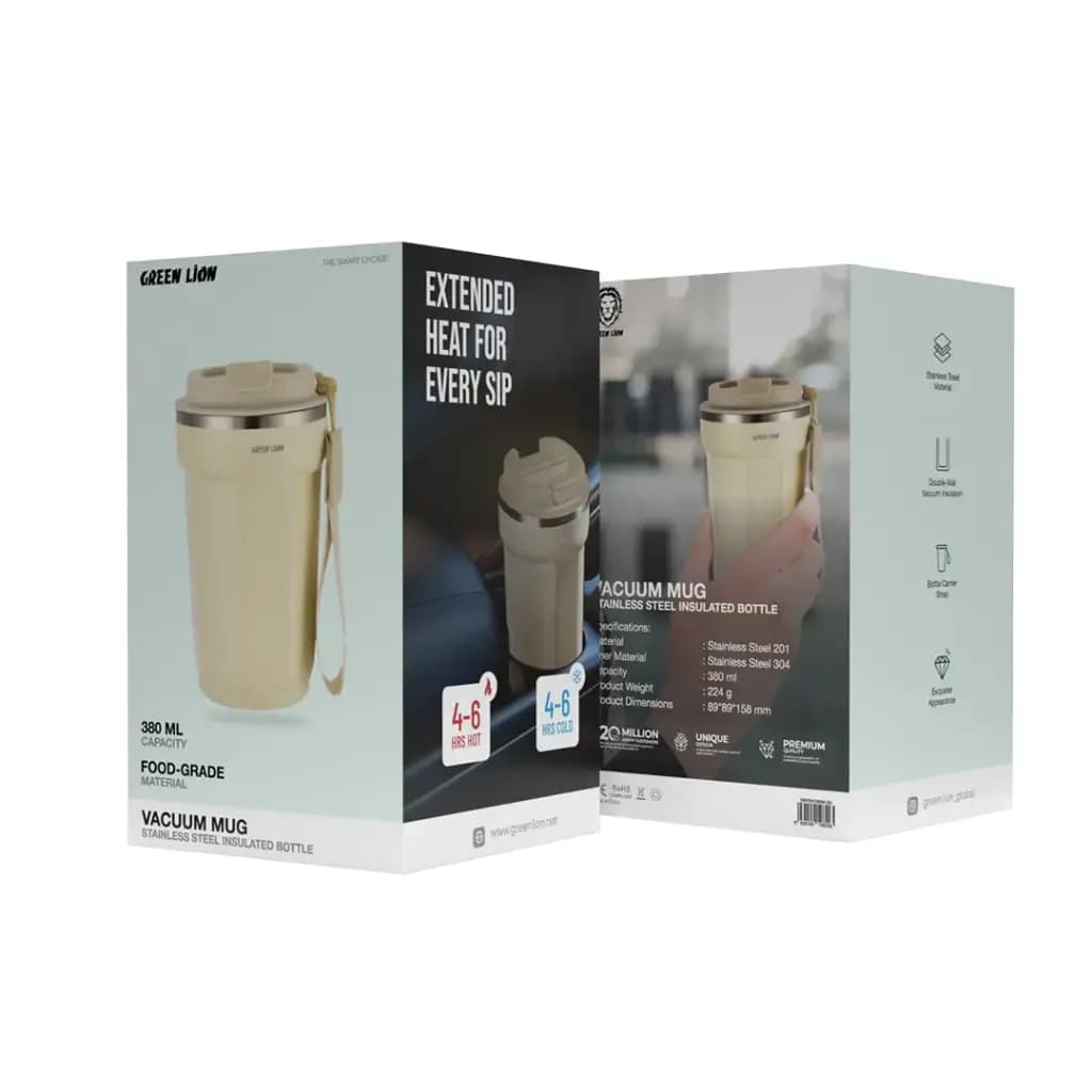ماگ وکیوم گرین لاین مدل Vacuum Mug GNVCMC380ML – ظرفیت 380 میلیلیتر — تصویر ۴
