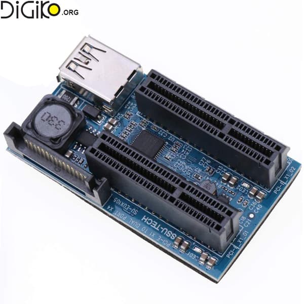 کارت تبدیل PCI-E X1 به 2 پورت MINI TECH PCI-E X4