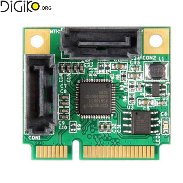 کارت تبدیل Mini PCI-E به 2 پورت MINI TECH SATA3.0