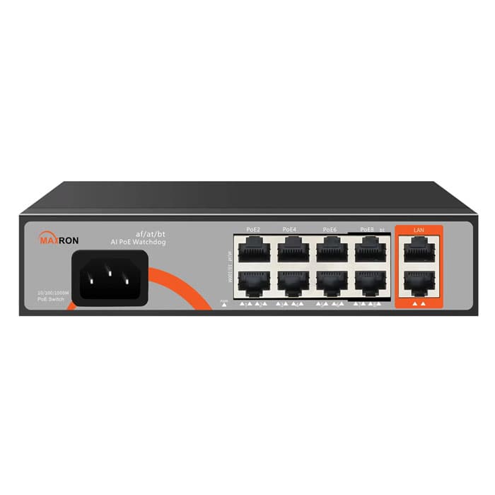 سوییچ شبکه Maxron مدل MSW 3108GFP 2GL 120I OD