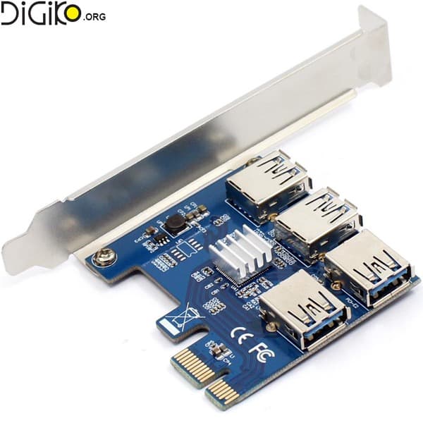 کارت تبدیل PCIE به 4 پورت MINI TECH USB3.0