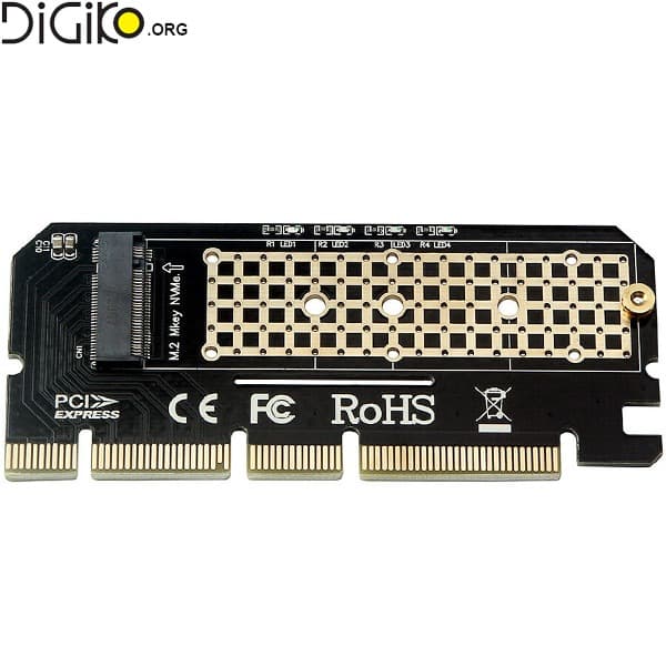 کارت تبدیل PCIE X1 به M-KEY NVME M2 مینی تک
