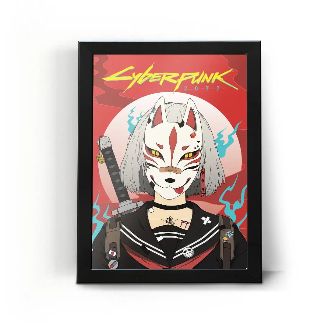 تابلو قاب سایبرپانک طرح 16 Cyberpunk 2077