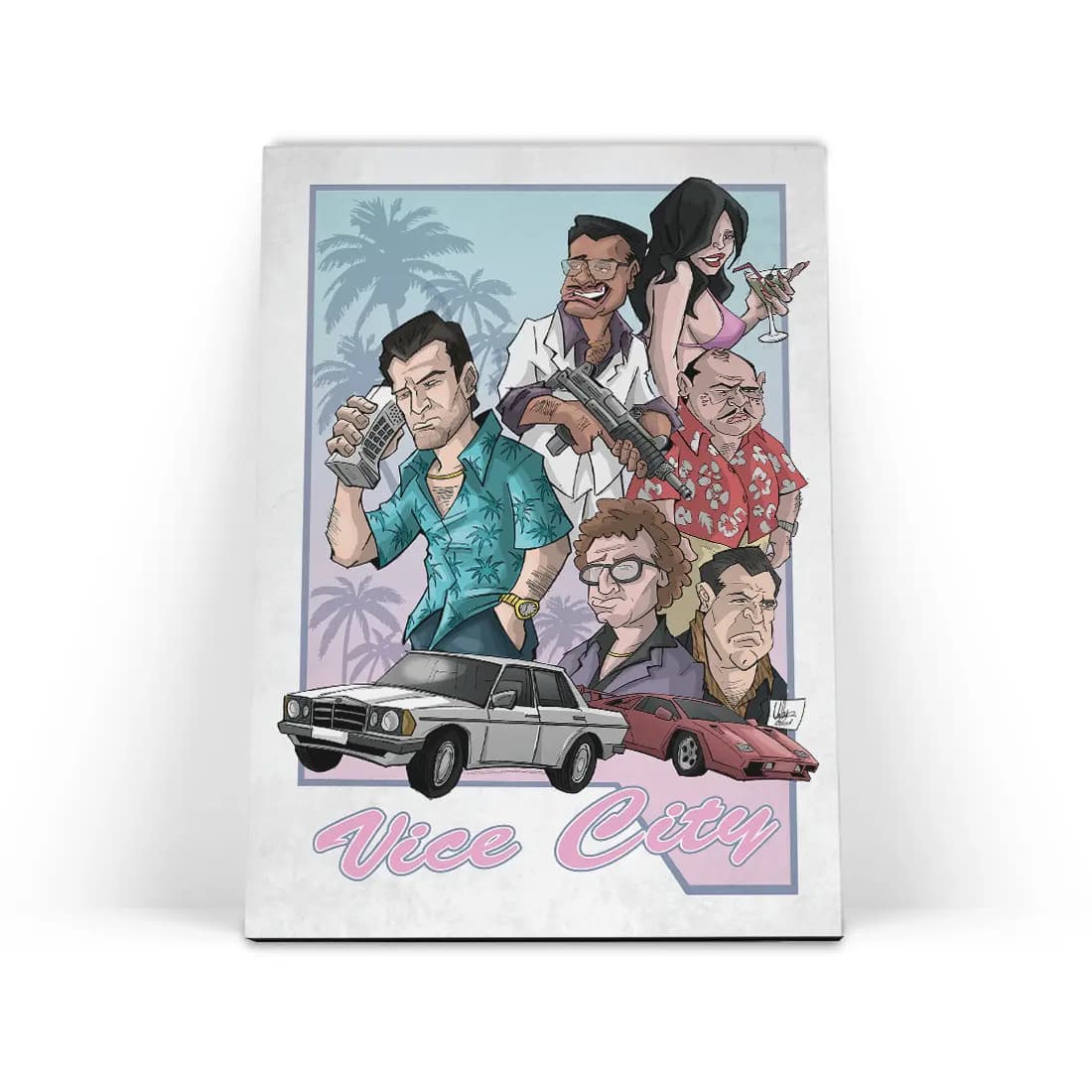 تابلو شاسی جی تی ای وایس سیتی GTA Vice City