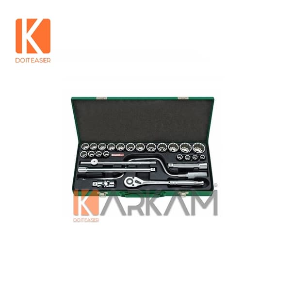 جعبه بکس 26 پارچه – 1.2 – 12 پر GCAD2602 تاپ تول