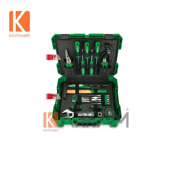 جعبه ابزار سامسونت سبز 104 پارچه GCZ-104A تاپ تول