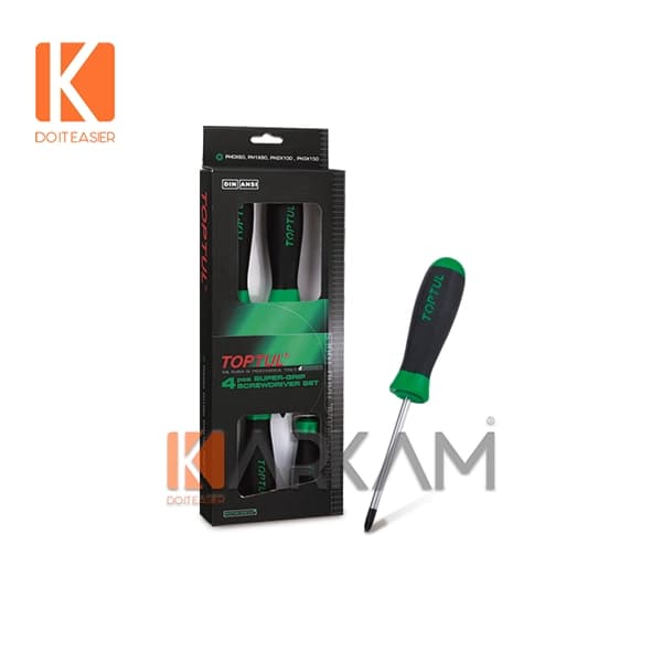 پيچگوشتی جعبه ای چهارسو 4 عددی GAAE0401 تاپ تول