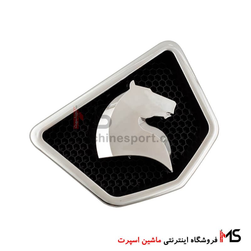 آرم اسب جلو پنجره سمند سورن خاری