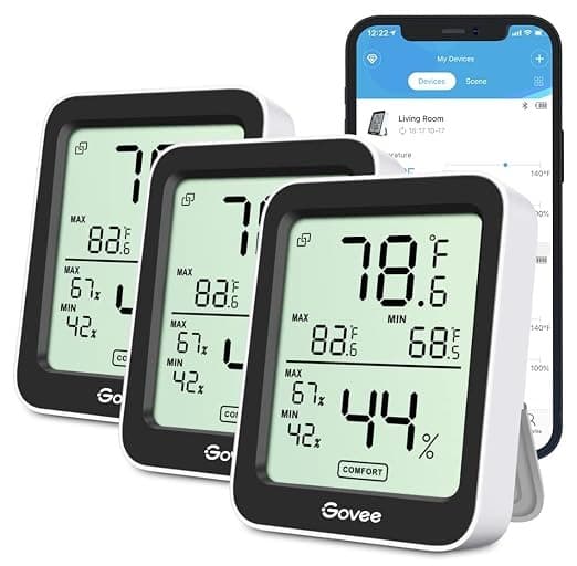دماسنج و رطوبت سنج هوشمند گووی Govee مدل H5075 بسته 3 عددی