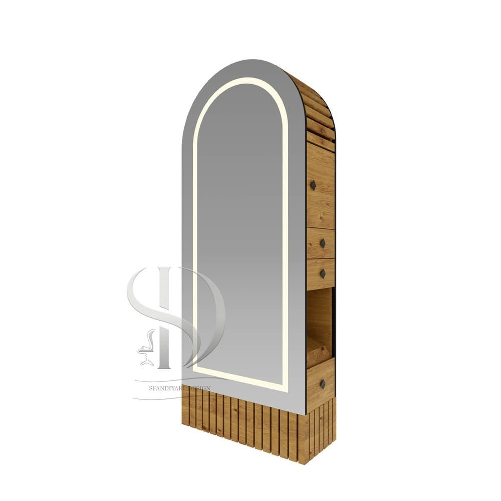 آینه MDF ایستاده یک فریم باکسدار دورو ایاز مرجان